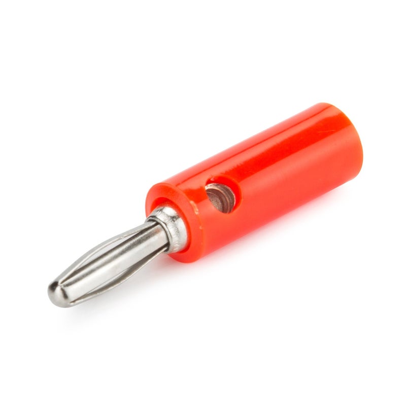 DIYhz Audio Speaker Cable Connector,20 Pcs 4mm Audio Speaker Wire Cable Screw Banana Plug Connector Black&Red - Image 2